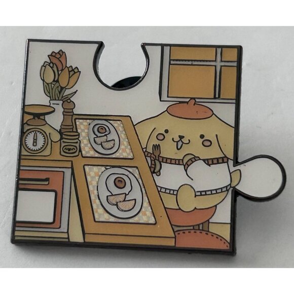 Loungefly Dog Sanrio 2023 Pompompurin Puzzle Piece Enamel Lapel Pin - Picture 1 of 3